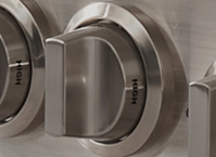 Bluestar 731529 Knob, Off/Hi/Lo, Stainless Steel